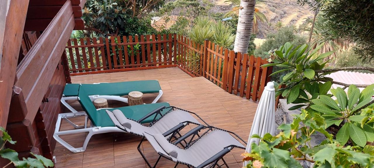 Cabana Los Palmeros, Vista Al Mar Y La Montana Alojera 外观 照片